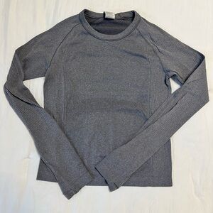 Old Navy Gray Long Sleeve Women's Tee